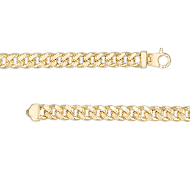 Main Image 2 of Made in Italy 6.35mm Cuban Chain Necklace in Semi-Solid Sterling Silver with 10K Gold Plate - 20&quot;