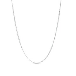 Made in Italy 1.25mm Diamond-Cut Twisted Curb Chain Necklace in Solid Sterling Silver - 18&quot;