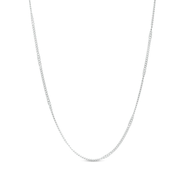 Made in Italy 1.25mm Diamond-Cut Twisted Curb Chain Necklace in Solid Sterling Silver - 18"