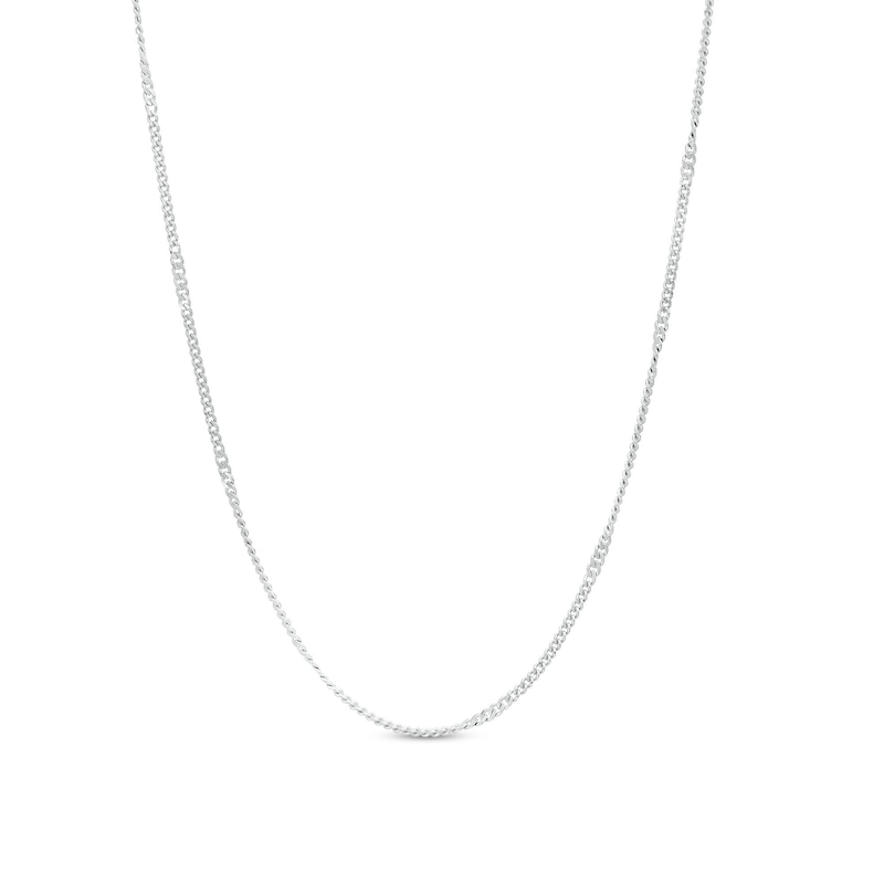 Made in Italy 1.25mm Diamond-Cut Twisted Curb Chain Necklace in Solid Sterling Silver - 18"