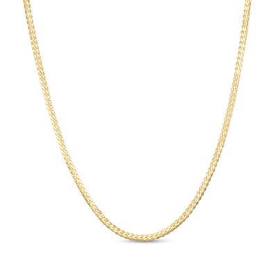 10K Hollow Gold Tight Curb Oval Chain - 20"