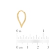 Thumbnail Image 1 of 14K Gold Textured Teardrop Ring - 16G 3/8"