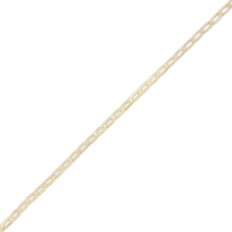 1.5mm Light Open Curb Chain Anklet in 10K Solid Gold - 10&quot;