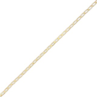 1.5mm Light Open Curb Chain Anklet in 10K Solid Gold - 10"