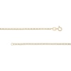 Thumbnail Image 2 of 1.5mm Light Open Curb Chain Anklet in 10K Solid Gold - 10"