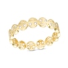 Cubic Zirconia Smiley Face Ring in 10K Solid Gold