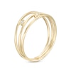 Thumbnail Image 2 of Cubic Zirconia Triple Stack Ring in 10K Gold