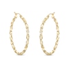 Thumbnail Image 1 of 40mm Double Twist Hoop Earrings in 10K Solid Gold