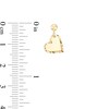 Thumbnail Image 2 of Diamond-Cut Heart Dangle Earrings in 10K Solid Gold