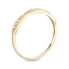 Cubic Zirconia Marquise Twist Ring in 10K Gold