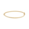 Thumbnail Image 1 of 3mm Hammered Bangle Bracelet in Sterling Silver with 10K Gold Plate