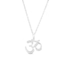 Thumbnail Image 1 of ​​​​​​​1/20 CT. T.W. Diamond Om Symbol Necklace in Sterling Silver