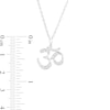 Thumbnail Image 2 of ​​​​​​​1/20 CT. T.W. Diamond Om Symbol Necklace in Sterling Silver