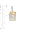 Thumbnail Image 1 of 1/20 CT. T.W. Diamond Jesus Crown Necklace Charm in Sterling Silver with 14K Gold Plate