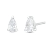 Thumbnail Image 0 of Cubic Zirconia Pear Shaped Stud Earrings in Solid Sterling Silver