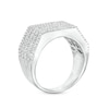 Thumbnail Image 1 of Cubic Zirconia Multi-Layer Baguette Ring in Solid Sterling Silver
