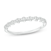 Thumbnail Image 1 of Cubic Zirconia Bead Band Ring in Solid Sterling Silver - Size 7