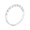 Thumbnail Image 2 of Cubic Zirconia Bead Band Ring in Solid Sterling Silver - Size 7