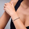 Thumbnail Image 2 of Cubic Zirconia Love Tennis Bracelet in Solid Sterling Silver - 7.25"
