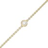 Thumbnail Image 0 of 1.2mm Rhodium Accent Station Chain Bracelet in 10K Solid Gold - 8"