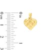 Thumbnail Image 1 of Quilted Heart Necklace Charm in 10K Hollow Gold