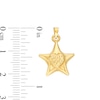 Thumbnail Image 2 of Puffed Star and Heart Necklace Charm in 10K Hollow Gold