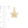 Thumbnail Image 1 of Puffed Flower Necklace Charm in 10K Hollow Gold