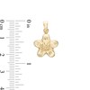 Thumbnail Image 2 of Puffed Flower Necklace Charm in 10K Hollow Gold