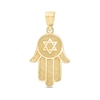 Thumbnail Image 0 of Star of David Hamsa Necklace Charm in 10K Gold