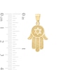 Thumbnail Image 2 of 10K Gold Star of David Hamsa Necklace Charm