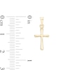 Thumbnail Image 1 of Small Cross Necklace Charm in 10K Gold