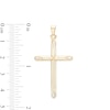 Thumbnail Image 2 of 10K Hollow Gold Tube Small Cross Necklace Charm