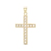 Thumbnail Image 1 of Cubic Zirconia Cross Necklace Charm in 10K Gold