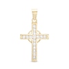 Thumbnail Image 0 of Cubic Zirconia Celtic Cross Necklace Charm in 10K Gold