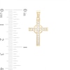 Thumbnail Image 1 of Cubic Zirconia Celtic Cross Necklace Charm in 10K Gold