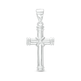 Sterling Silver Small X Cross Necklace Charm