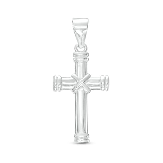 Sterling Silver Small X Cross Necklace Charm