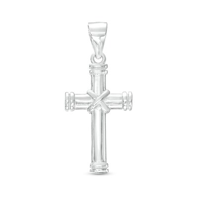 Sterling Silver Small X Cross Necklace Charm