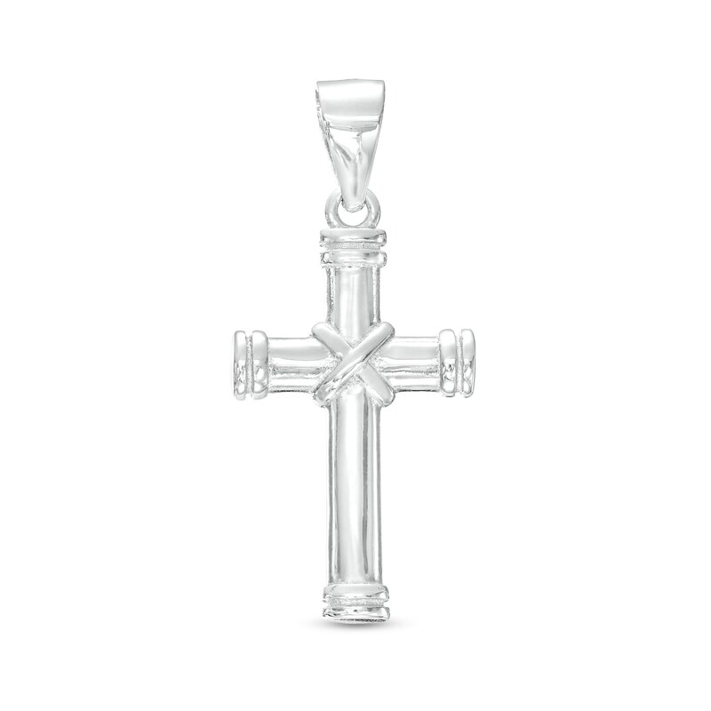 Sterling Silver Small X Cross Necklace Charm