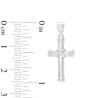Sterling Silver Small X Cross Necklace Charm
