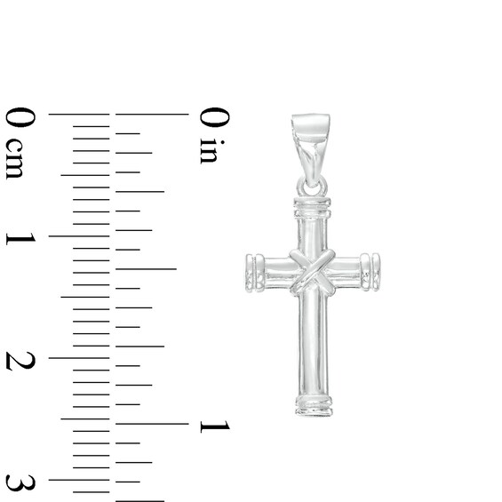 Sterling Silver Small X Cross Necklace Charm