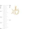 Thumbnail Image 1 of XO Necklace Charm in 10K Gold