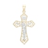 Thumbnail Image 0 of Filigree Crucifix Necklace Charm in 10K Two-Tone Gold