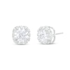 Thumbnail Image 0 of ​​​​​​​Cubic Zirconia Crown Setting Square Stud Earrings in Solid Sterling Silver - XL Posts