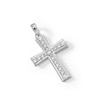 Thumbnail Image 2 of Cubic Zirconia Cross Necklace Charm in Sterling Silver