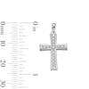 Thumbnail Image 3 of Cubic Zirconia Cross Necklace Charm in Sterling Silver