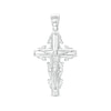 Thumbnail Image 1 of Sterling Silver Filigree Border Crucifix Necklace Charm