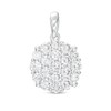 Thumbnail Image 1 of Cubic Zirconia Round Cluster Necklace Charm in Sterling Silver