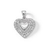 Thumbnail Image 1 of Cubic Zirconia Small Heart Necklace Charm in Sterling Silver