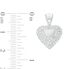 Thumbnail Image 1 of Cubic Zirconia Small Heart Necklace Charm in Sterling Silver